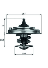 Thermostat Kühlmittel für AUDI SKODA VW 80 B4 Stufenheck Avant 100 C4 A4 B5 B6