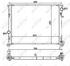 Kühler Motorkühlung für CHRYSLER DODGE LANCIA 300C Touring CHARGER THEMA