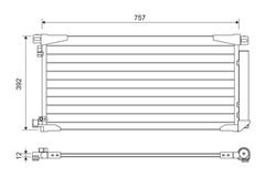 Kondensator Klimaanlage für TOYOTA AURIS Kombi