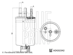 Kraftstofffilter für FORD JAGUAR TATA HYUNDAI KIA FOCUS I Stufenheck Turnier