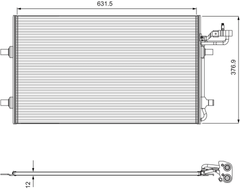 Kondensator Klimaanlage für VOLVO C30 C70 II Cabriolet S40 V50