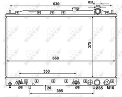Kühler Motorkühlung für MITSUBISHI COLT III LANCER Station Wagon IV Schrägheck