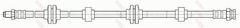Bremsschlauch Vorderachse für ALFA ROMEO 166