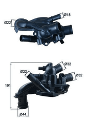 Thermostat Kühlmittel für MINI Cabriolet Roadster COUNTRYMAN CLUBMAN CLUBVAN