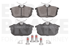 Bremsbelagsatz Scheibenbremse Hinterachse für MITSUBISHI VOLVO PROTON SMART