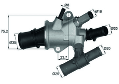 Thermostat Kühlmittel für FIAT DOBLO Großraumlimousine Kasten/Großraumlimousine