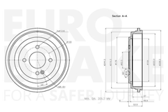 Bremstrommel Hinterachse für KIA PICANTO III
