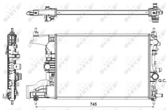 Kühler Motorkühlung für OPEL CHEVROLET ASTRA J Caravan GTC Stufenheck ZAFIRA