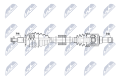 Antriebswelle Vorderachse rechts für SEAT SKODA VW IBIZA V FABIA IV POLO VI