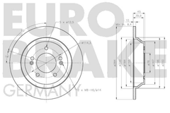 Bremsscheibe Hinterachse für HYUNDAI KIA KONA Kasten/SUV CARENS IV SELTOS SOUL