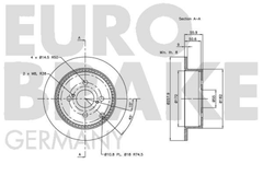 Bremsscheibe Hinterachse für TOYOTA COROLLA Stufenheck Kombi
