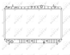 Kühler Motorkühlung für CHEVROLET DAEWOO REZZO Großraumlimousine