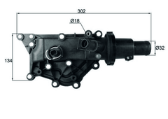 Thermostat Kühlmittel für RENAULT FLUENCE GRAND SCÉNIC II KANGOO BE BOP / Rapid