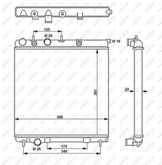 Kühler Motorkühlung für CITROËN PEUGEOT C3 II DS3 Cabriolet 207 CC SW 207/207+