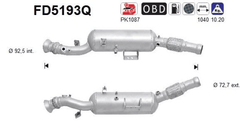 Ruß Partikelfilter Abgasanlage für MERCEDES-BENZ SPRINTER 3-t Kasten 3,5-t