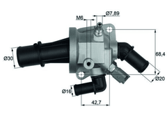 Thermostat Kühlmittel für FIAT FORD LANCIA 500 C DOBLO Großraumlimousine IDEA