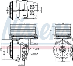 Ölkühler Motoröl für FORD JAGUAR LAND ROVER MONDEO III Stufenheck Turnier