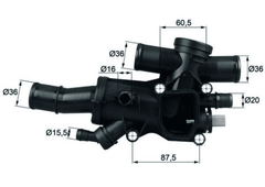 Thermostat Kühlmittel für CITROËN FIAT FORD LANCIA PEUGEOT VOLVO C4 GRAND