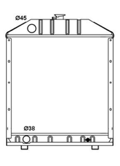 Kühler Motorkühlung für FIAT 66 400 600 Serie 700
