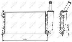 Kühler Motorkühlung für FIAT PUNTO Kasten/Schrägheck