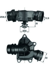 Thermostat Kühlmittel für BMW 5 Touring 7