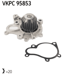 Wasserpumpe Motorkühlung für HYUNDAI KIA ACCENT II Stufenheck ELANTRA III GETZ