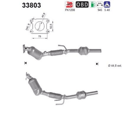 Katalysator für SEAT VW IBIZA V POLO VI