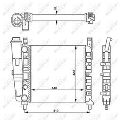 Kühler Motorkühlung für FIAT UNO