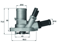 Thermostat Kühlmittel für FIAT FORD LANCIA 500 C PANDA / CLASSIC