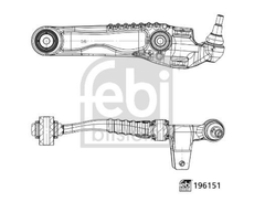 Querlenker Vorderachse hinten rechts für JAGUAR LAND ROVER F-PACE I-PACE RANGE