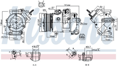Kompressor Klimaanlage für FORD USA GALAXY III MONDEO V Stufenheck Schrägheck