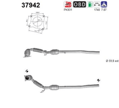 Katalysator für AUDI SEAT VW A3 Sportback ALTEA XL LEON TOLEDO III EOS GOLF V