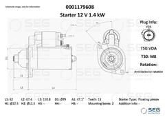 Anlasser Starter für AUDI SEAT SKODA VW CUPRA A3 Sportback Limousine Cabriolet