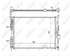 Kühler Motorkühlung für NISSAN QASHQAI / +2 I