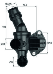 Thermostat Kühlmittel für AUDI SEAT VW KTM A1 A3 Sportback TT Roadster LEON
