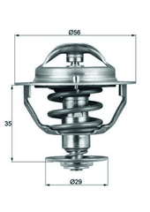 Thermostat Kühlmittel für CITROËN MITSUBISHI PEUGEOT SUBARU TOYOTA FSO LEXUS