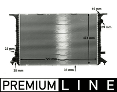 Kühler Motorkühlung für AUDI A8 D4