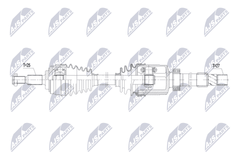 Antriebswelle Vorderachse rechts für NISSAN RENAULT JUKE CAPTUR II