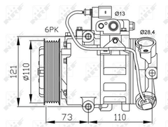 Kompressor Klimaanlage für AUDI SEAT SKODA VW A2 CORDOBA IBIZA III IV SC ST