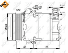 Kompressor Klimaanlage für OPEL AGILA CORSA C Kasten/Schrägheck