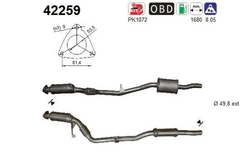 Katalysator links für AUDI A6 C6 Avant