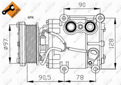 Kompressor Klimaanlage für FORD MAZDA COUGAR FIESTA IV V FOCUS I Stufenheck