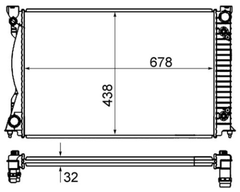 Kühler Motorkühlung für AUDI A6 Allroad C6 Avant