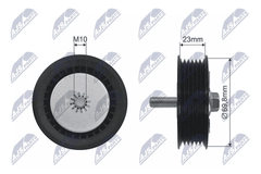 Umlenk Führungsrolle Keilrippenriemen für OPEL CHEVROLET ASTRA J Caravan GTC