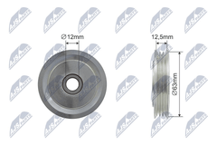 Umlenk Führungsrolle Keilrippenriemen für TOYOTA PRIUS Stufenheck Liftback