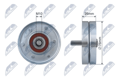 Umlenk Führungsrolle Keilriemen für SEAT SKODA VW LEON TOLEDO II OCTAVIA I Combi
