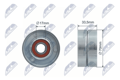 Spannrolle Keilrippenriemen für ALFA ROMEO OPEL SAAB CHEVROLET CADILLAC 159