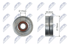 Spannrolle Keilrippenriemen für AUDI SEAT SKODA VW A3 LEON TOLEDO II INCA
