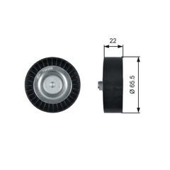 Umlenk Führungsrolle Keilrippenriemen für HYUNDAI KIA ACCENT III Stufenheck IV