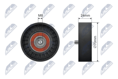 Spannrolle Keilrippenriemen für CHRYSLER DODGE MITSUBISHI JEEP SEBRING Cabriolet